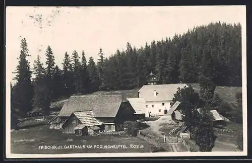 AK Poguschsattel, Frischblut Gasthaus am Poguschsattel