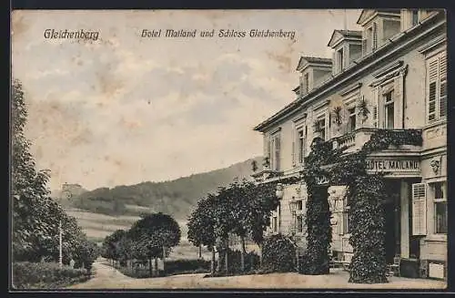 AK Gleichenberg, Hotel Mailand und Schloss Gleichenberg