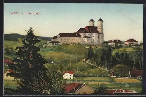 AK Weiz /Steiermark, Kirche auf dem Weizberg