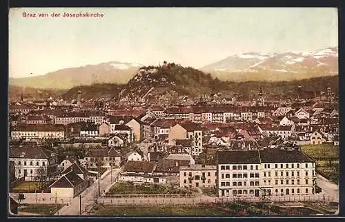 AK Graz, Ortsansicht von der Josephskirche