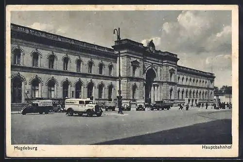 AK Magdeburg, Partie am Hauptbahnhof