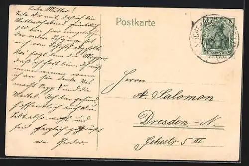 AK Reichenbach i. V., Blick über den Markt