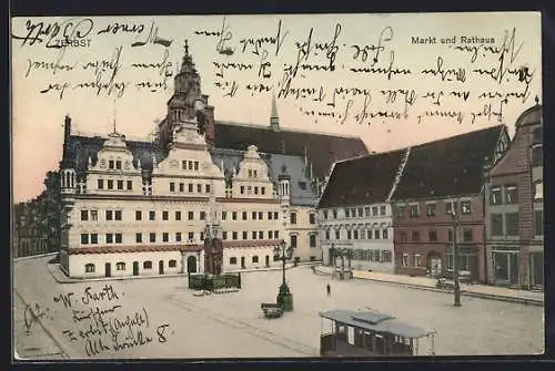 AK Zerbst, Markt und Rathaus