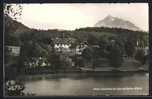 AK Igls, Hotel Lansersee mit Serles