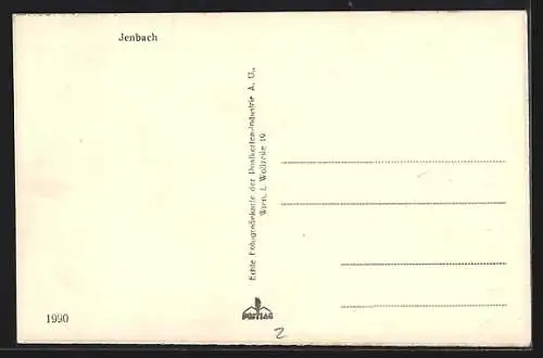 AK Jenbach, Teilansicht mit Kirche