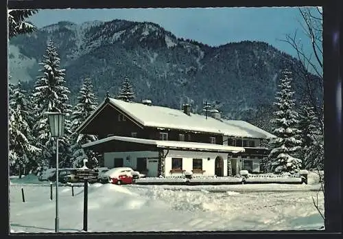 AK Erpfendorf bei St. Johann, Waldpension Catrina v. Kathi Nothegger im Schnee