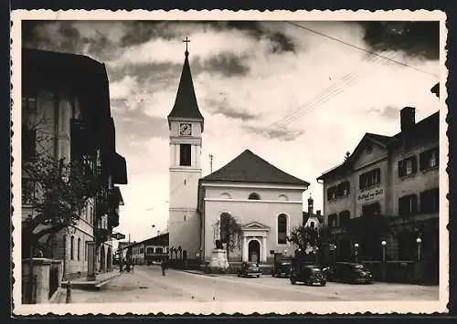 AK Wörgl /Unterinntal, Gasthof neue Post v. Andrä Lenk, Kirche