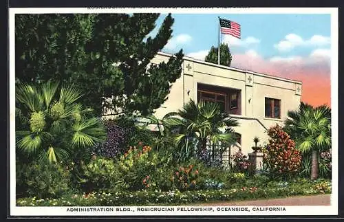 AK Oceanside, CA, Administration Bldg., Rosicrucian Fellowship