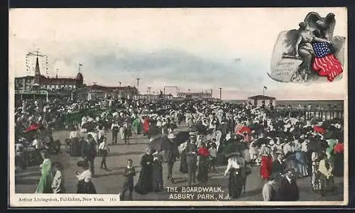 AK Asbury Park, NJ, The crowded Boardwalk