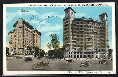 AK Atlanta, GA, The Georgian Terrace Hotel and Ponce de Leon Apartments