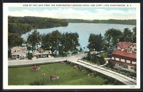 AK Lake Huntington, NY, View from the Huntington Hotel and Camp