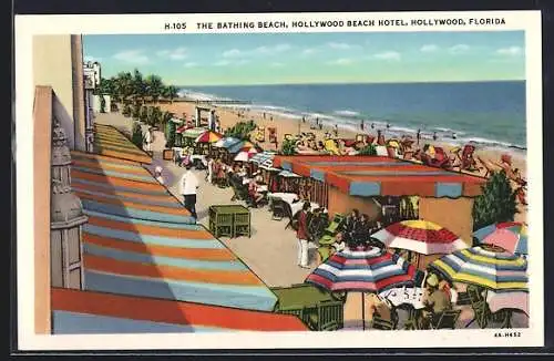 AK Hollywood, FL, The Bathing Beach of Hollywood Hotel