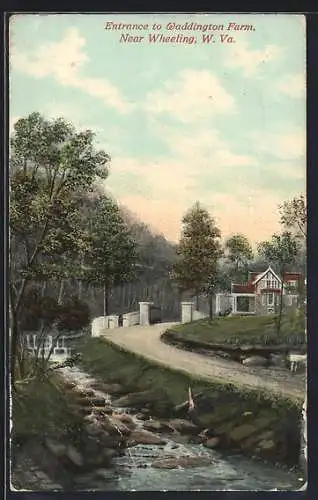 AK Wheeling, VA, Entrance to Waddington Farm