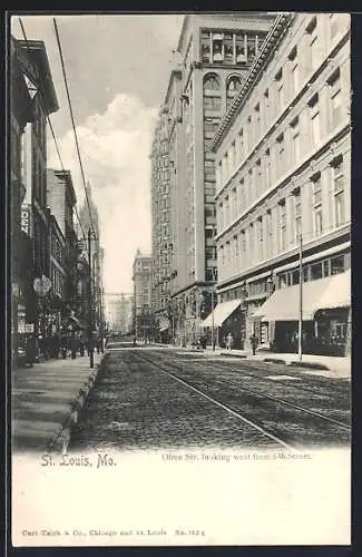 AK St. Louis, MO, Olive Str. looking west from 6th Street