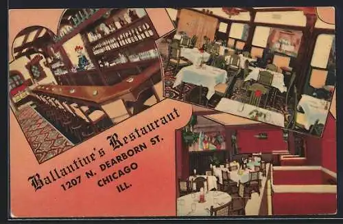 AK Chicago, Ill., Ballantine`s Restaurant 1207 N. Dearborn St.