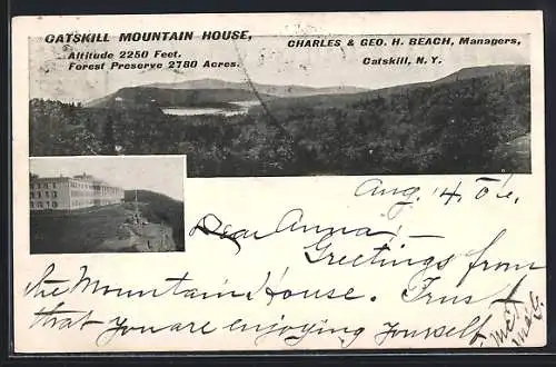 AK Catskill, NY, Charles & Geo. H. Beach, Catskill Mountain House