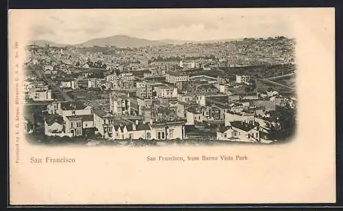 AK San Francisco, CA, View from Buena Vista Park