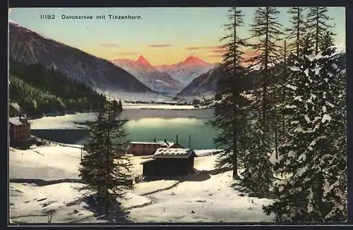 AK Davos, Davosersee mit Tinzenhorn