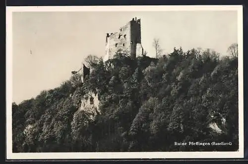 AK Pfeffingen /Baselland, Blick auf die Ruine