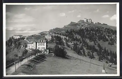 AK Rigi-Staffel, Ortsansicht mit Rigi-Kulm