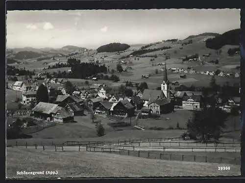 AK Schönengrund, Ortsansicht mit der Kirche