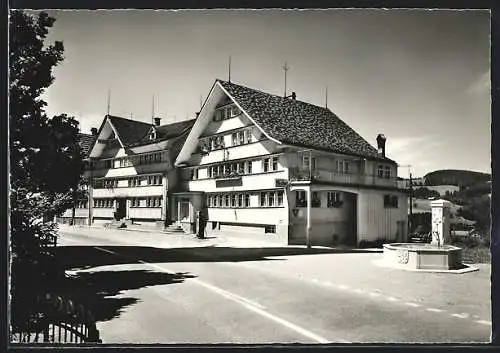 AK Hundwil, Gasthaus Hirschen v. A. Müller-Sonderegger