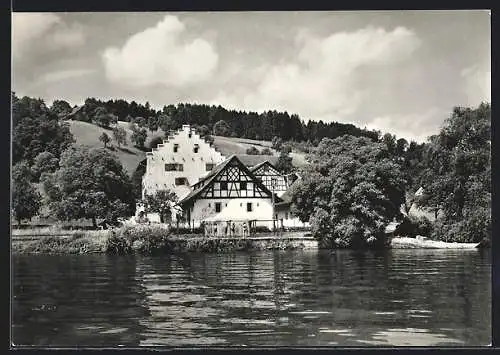 AK Richterswil, Heimatwerkschule, Untere Häusergruppe, Haupthaus 16. Jh.