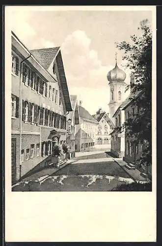 AK Immenstadt i. Allgäu, Hotel Hirsch von Oskar Birzle