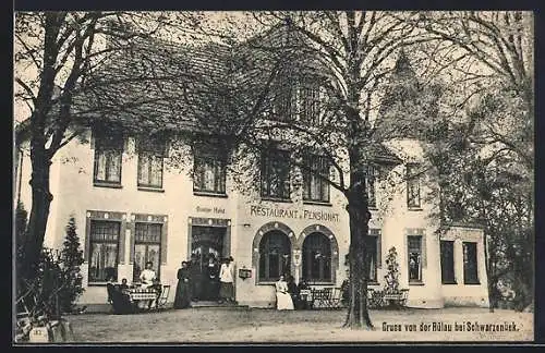 AK Schwarzenbek, Restaurant & Pensionat zur Rülau von Gustav Holst.