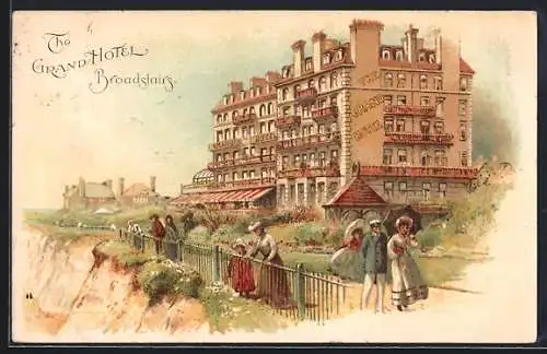 Lithographie Broadstairs, The Grand Hotel