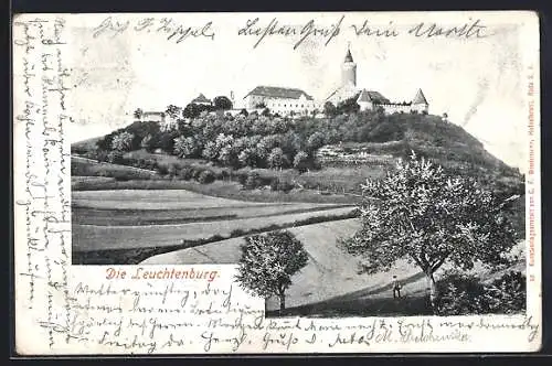 AK Seitenroda, Blick zur Leuchtenburg