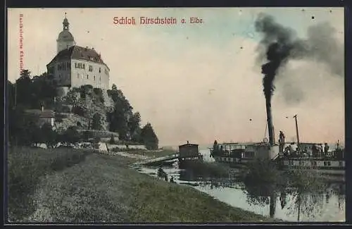 AK Hirschstein a. Elbe, Schloss Hirschstein