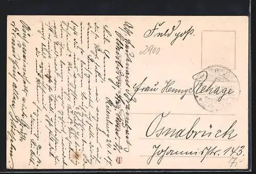 AK Oldenburg i. Gr., Partie im Schlossgarten