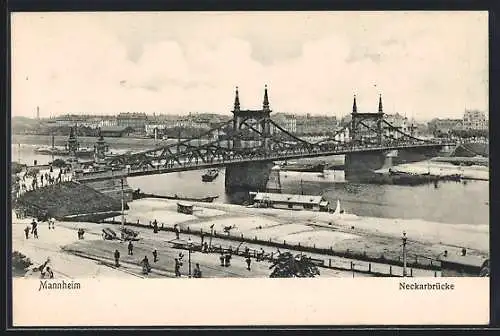 AK Mannheim, Neckarbrücke