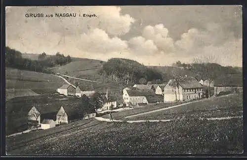 AK Nassau i. Erzgeb., Panorama