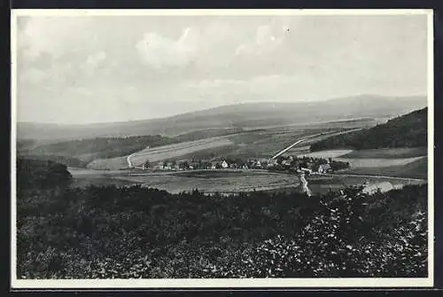 AK Völkerhausen, Panorama der Ortschaft