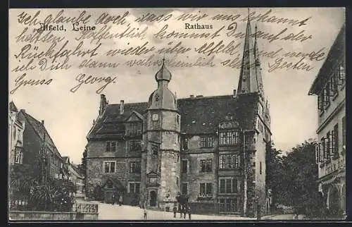 AK Alfeld /Leine, Blick auf das Rathaus