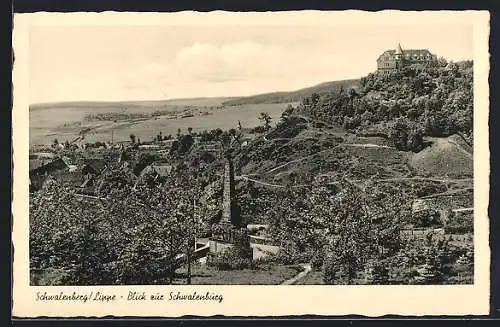 AK Schwalenberg /Lippe, Blick zur Schwalenburg