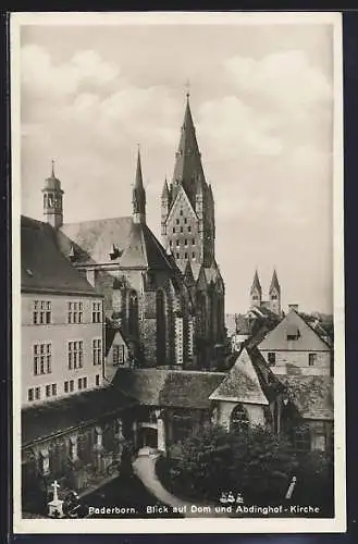 AK Paderborn, Blick auf Dom und Abdinghof-Kirche