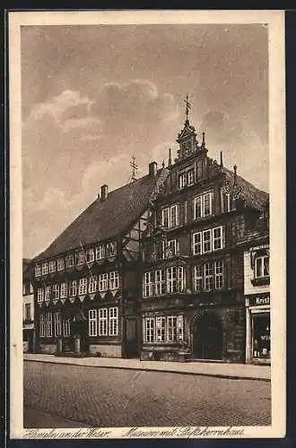 AK Hameln, Museum mit Stiftsherrenhaus