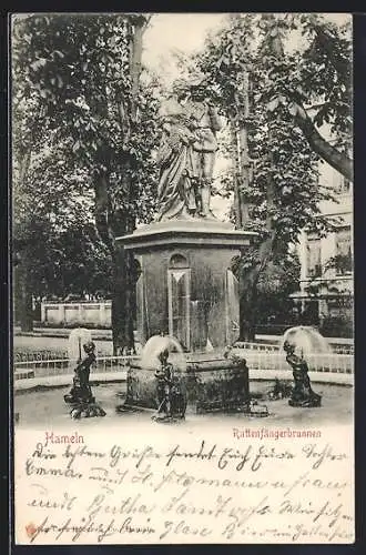 AK Hameln, Rattenfängerbrunnen