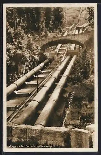 AK Forbach, Murgwerk, Röhrenanlage