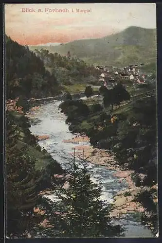AK Forbach i. Murgtal, Blick auf den Ort