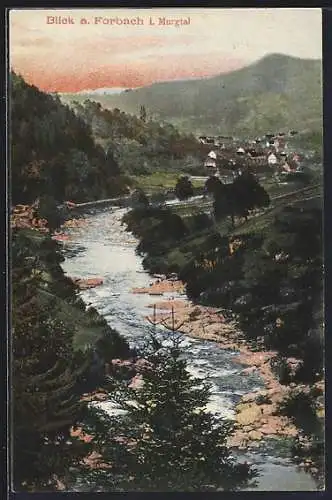 AK Forbach i. Murgtal, Blick auf den Ort