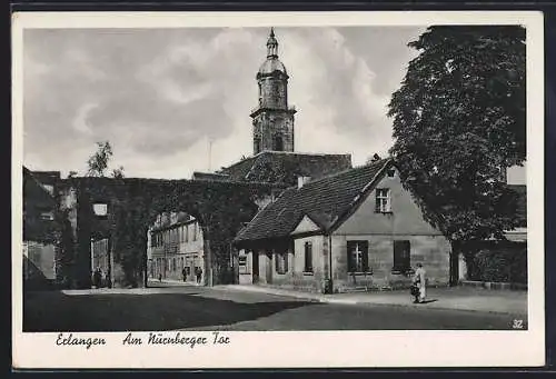 AK Erlangen, Strassenpartie am Nürnberger Tor