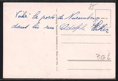 AK Erlangen, Strassenpartie am Nürnberger Tor