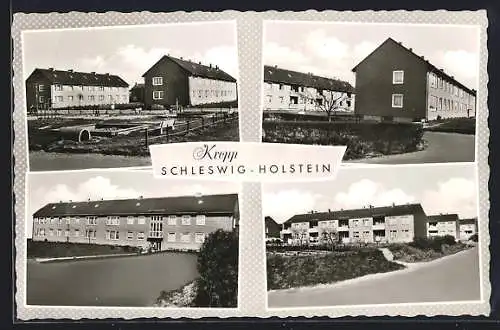 AK Kropp /Schleswig-Holstein, Gebäudeansicht, Strassenpartie, Ortspartie