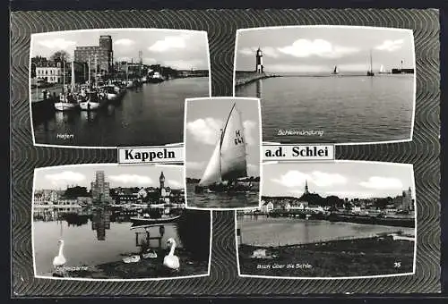 AK Kappeln a. d. Schlei, Hafen, Schleimündung, Schleipartie