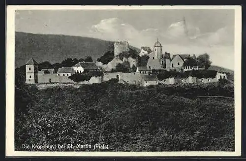 AK St. Martin /Pfalz, Hotel Kropsburg von K. Jungk