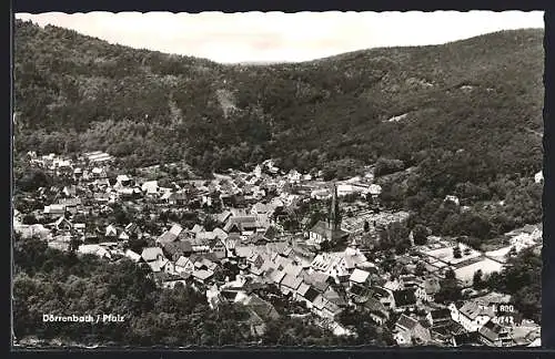 AK Dörrenbach /Pfalz, Teilansicht mit Kirche